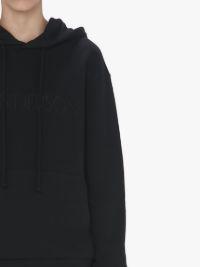 HOODIE WITH LOGO EMBROIDERY in black | JW Anderson US  Product Image