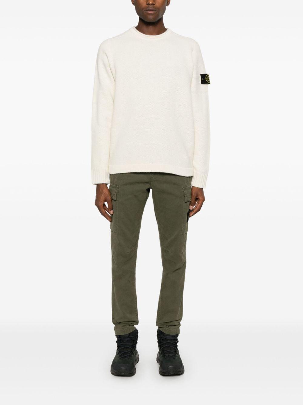 STONE ISLAND Compass-badge Jumper In Beige Product Image