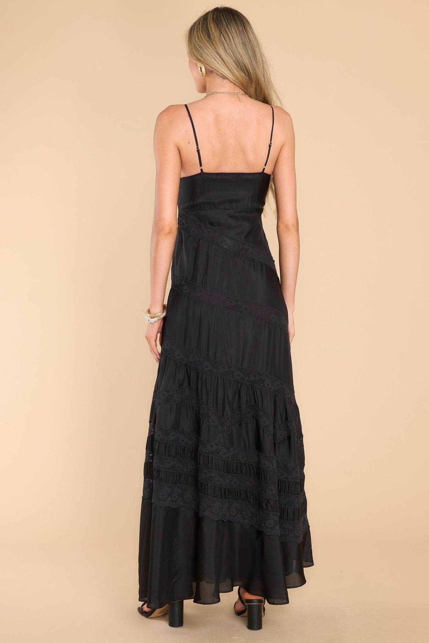 Idalia Black Maxi Dress Product Image