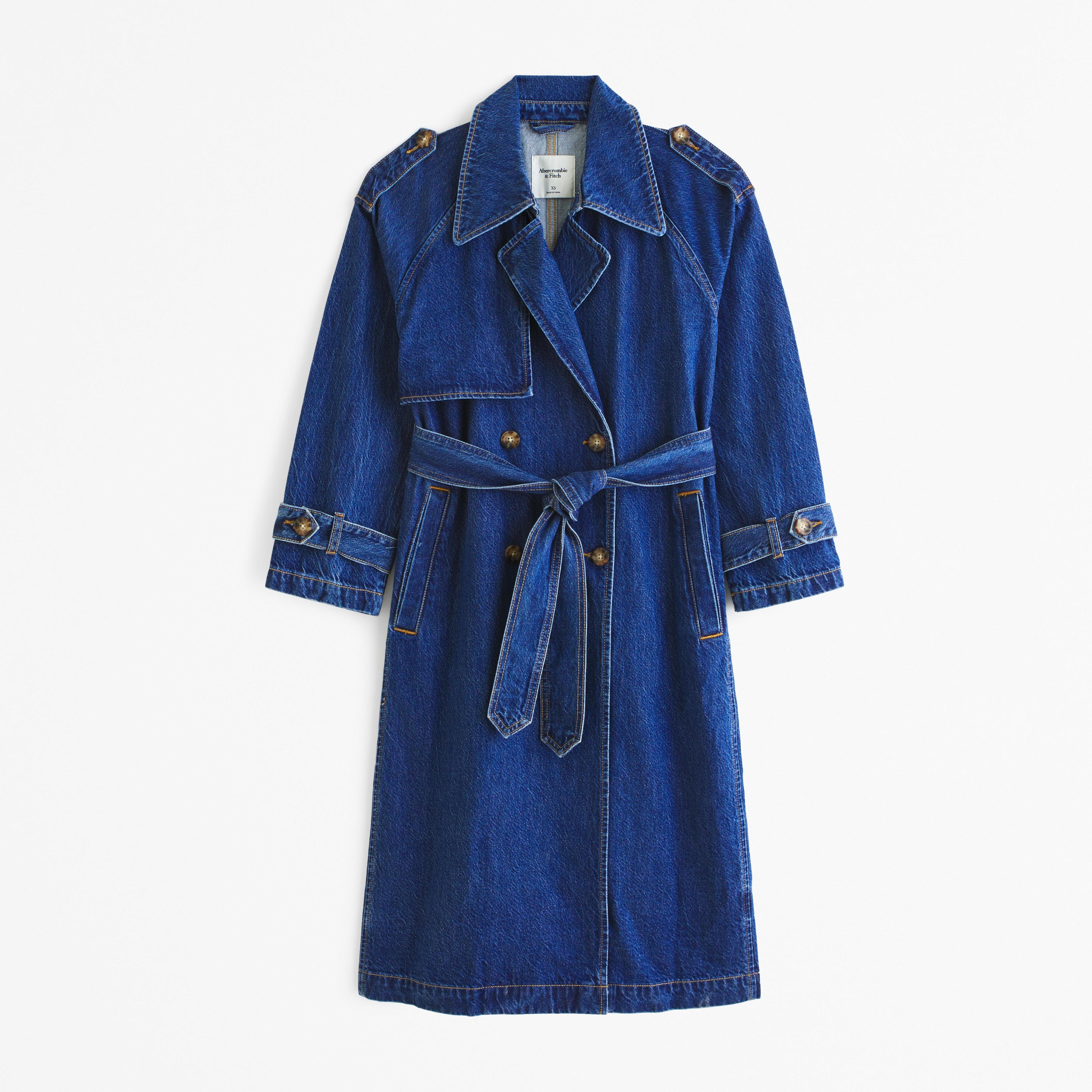 Denim Trench Coat Product Image