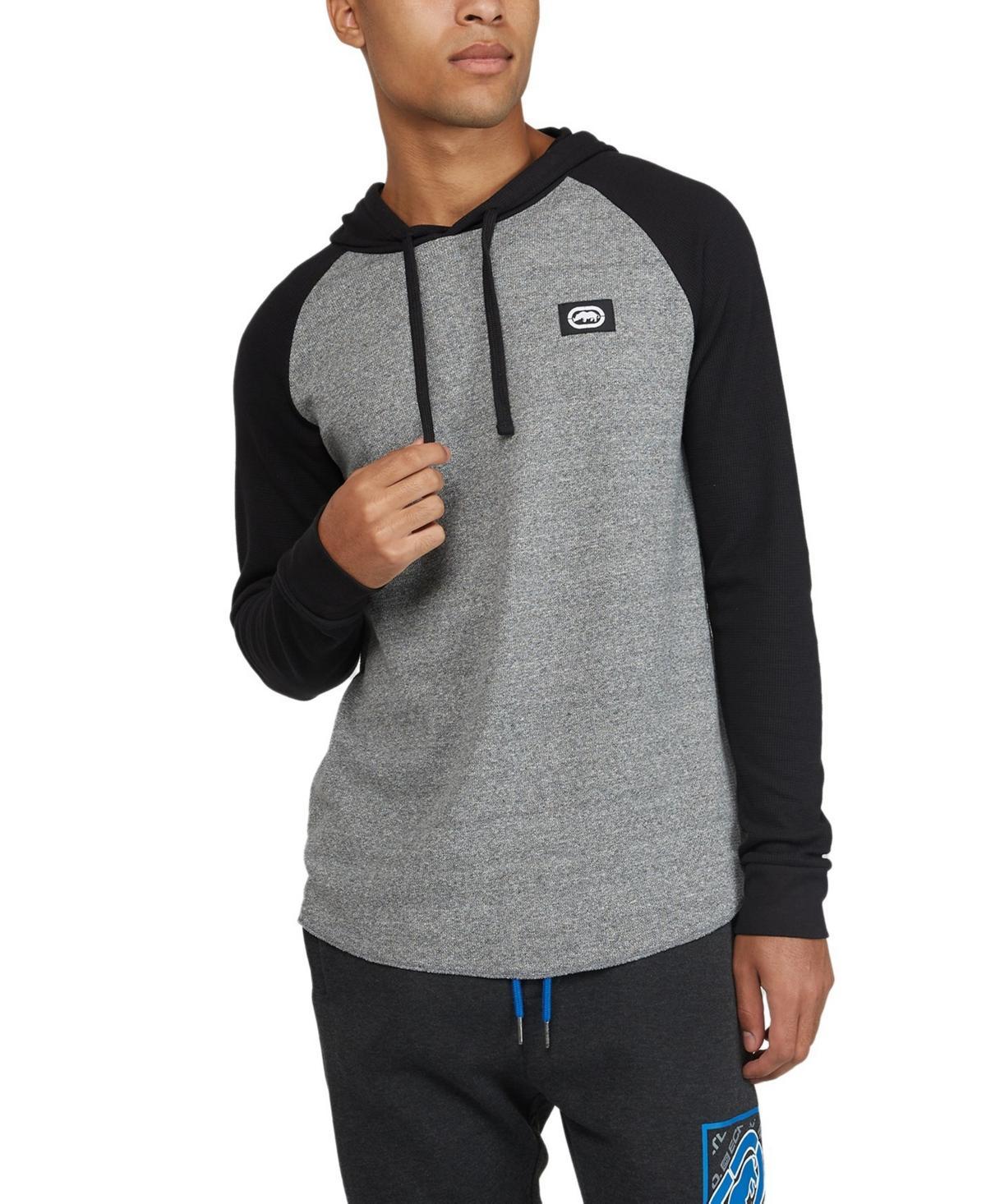 Ecko Mens Mixed Up Raglan Hooded Thermal - Black Product Image