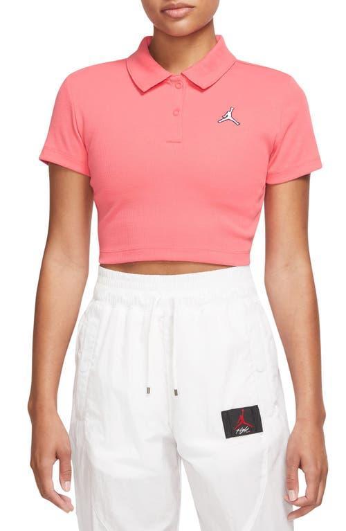 Jordan Ribbed Crop Polo Product Image