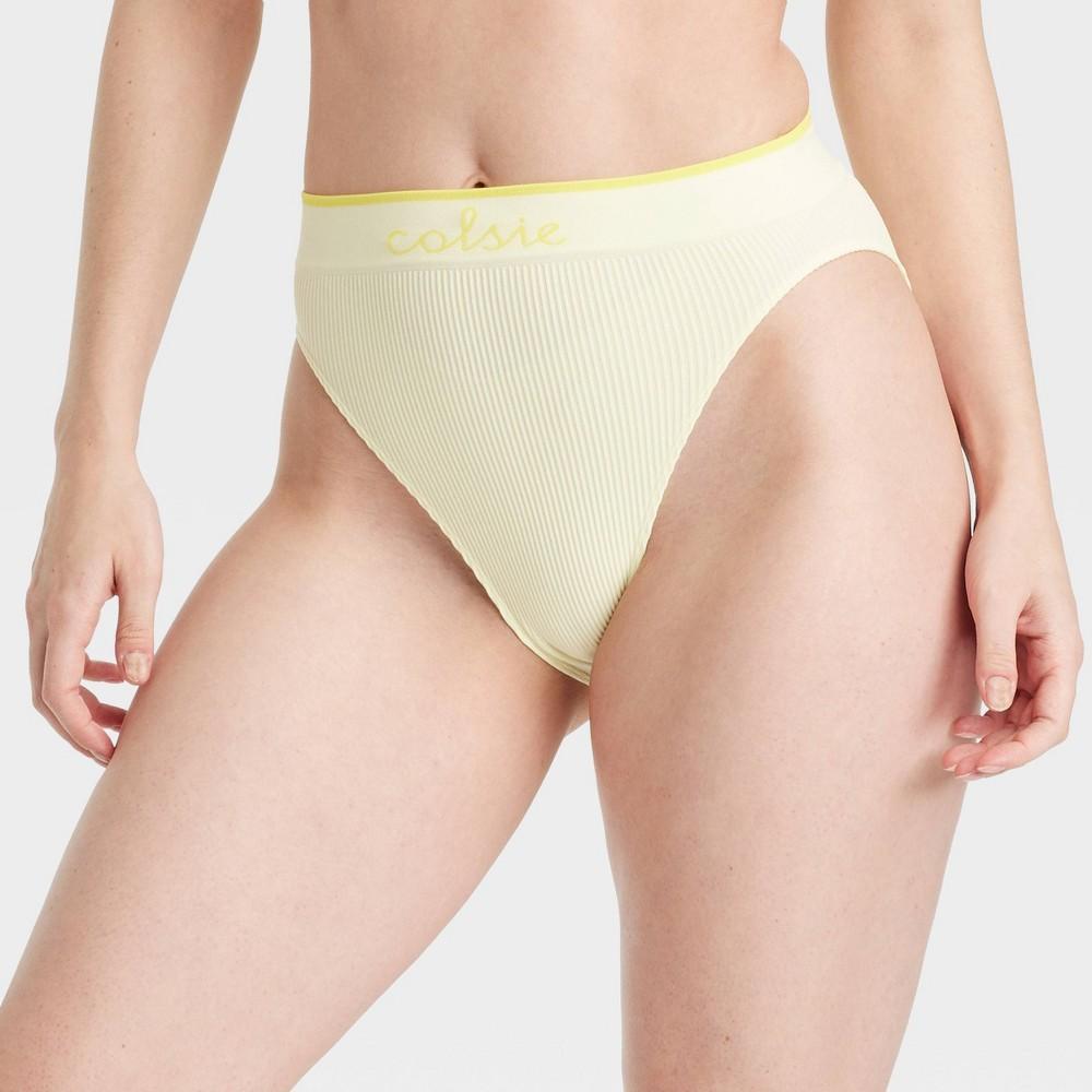 Womens Seamless Cheeky Underwear - Colsie Yellow Product Image