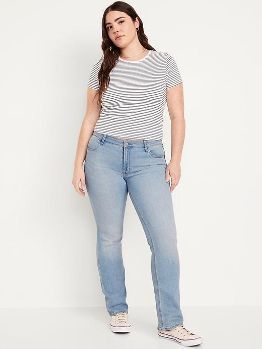 Mid-Rise Wow Boot-Cut Jeans Product Image