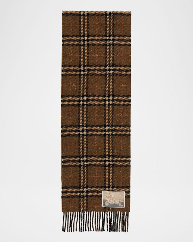 Men's Reversible Check to Herringbone Scarf Product Image