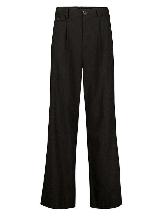 Womens Cassandra Jacquard High-Rise Wide-Leg Pants Product Image