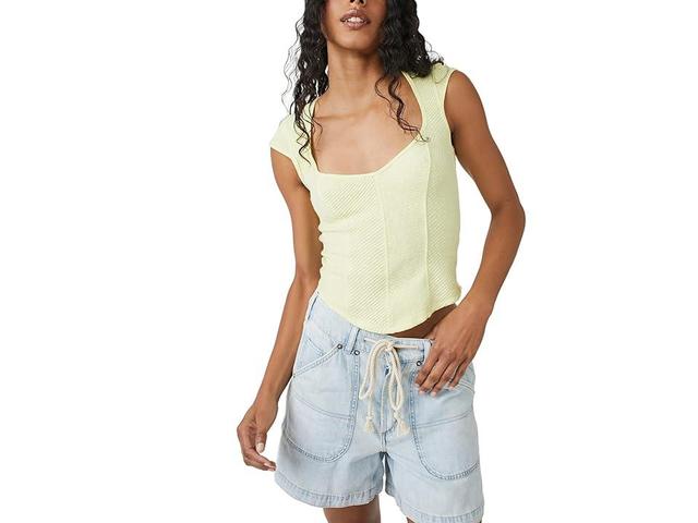 Free People Boss Babe Tank (Key Lime Pie) Women's Clothing Product Image