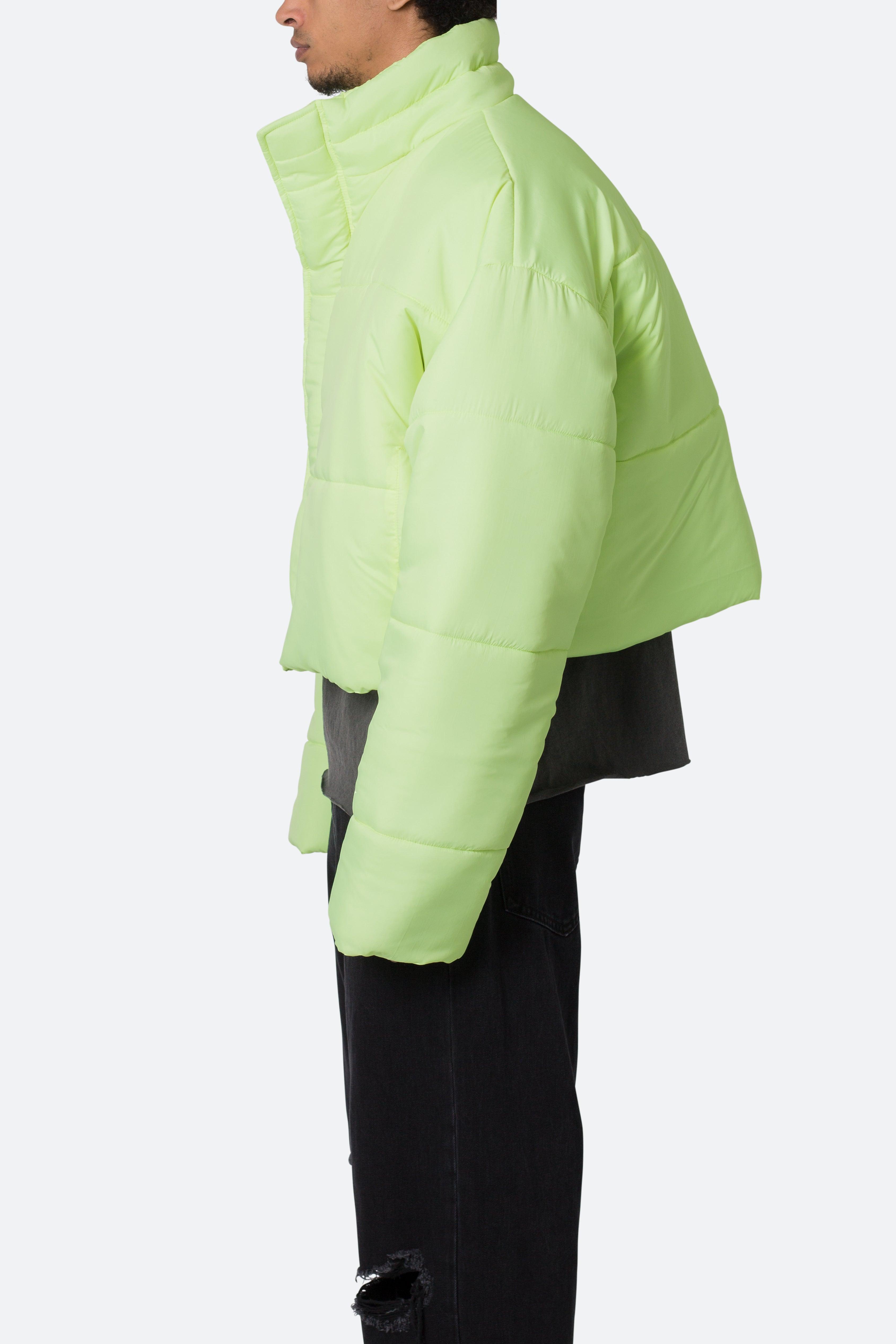 Cropped Puffer II Jacket - Green Product Image