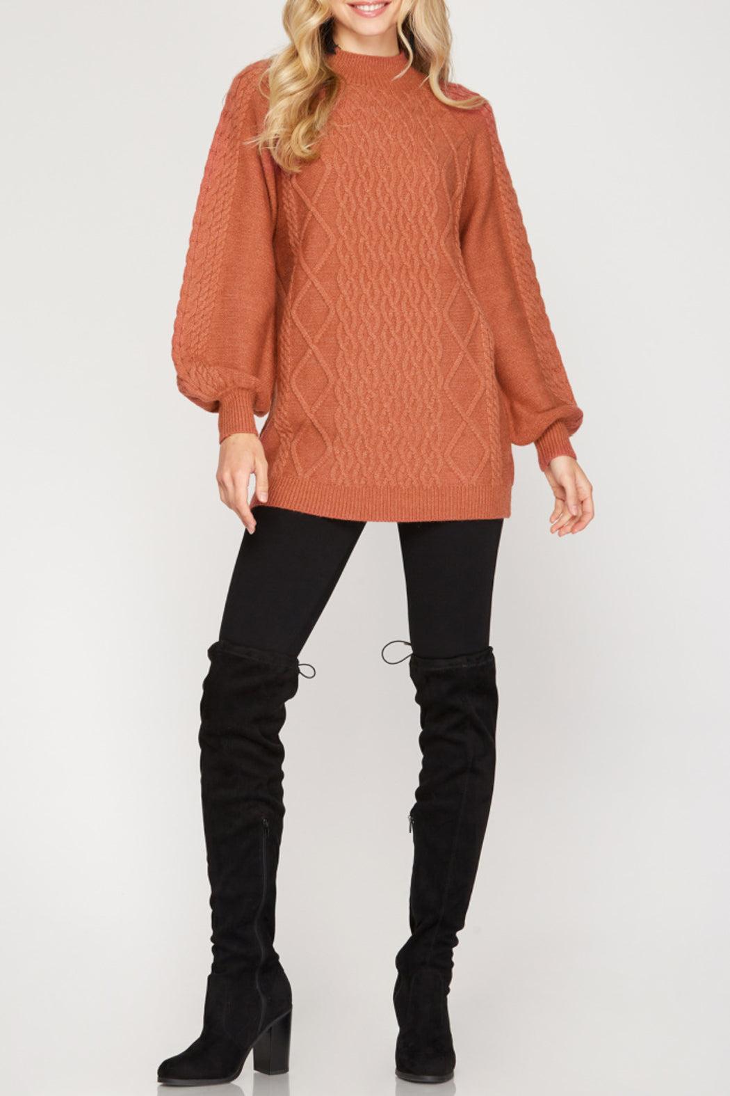 Heather Tunic Sweater Product Image