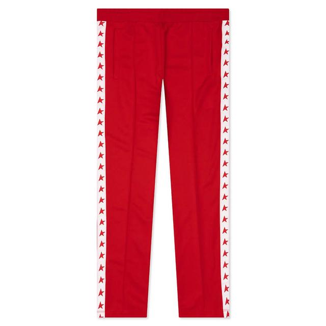 Women's Star Wide Leg Jogging Pant - Tango Red/White Female Product Image