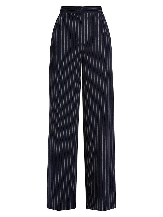 Womens Benito Wide-Leg Pinstripe Pants Product Image