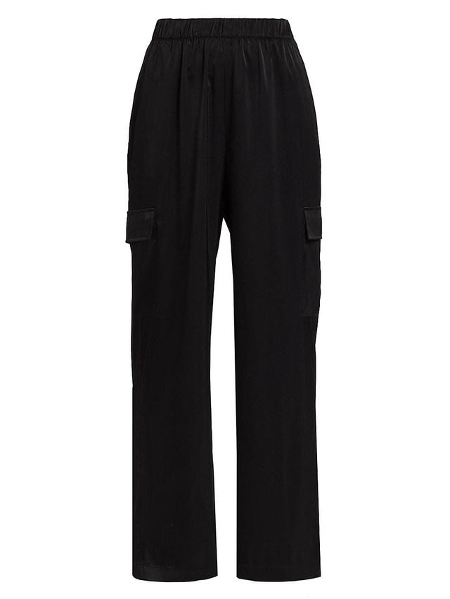 Womens The Sharon Silk Cargo Pant Product Image