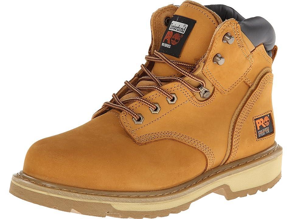 Timberland PRO 6 Pit Boss Steel Toe (Wheat Nubuck Leather) Men's Work Lace-up Boots Product Image