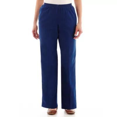 Alfred Dunner Classics Womens Mid Rise Straight Pull-On Pants Product Image