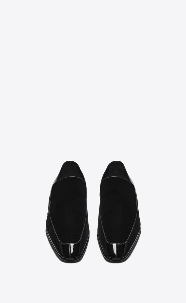 gabriel loafers in patent leather and velvet Product Image
