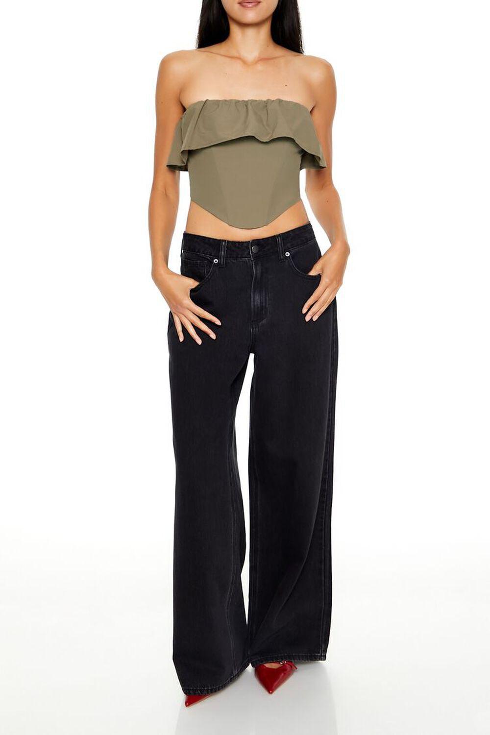 Flounce Cropped Tube Top | Forever 21 Product Image