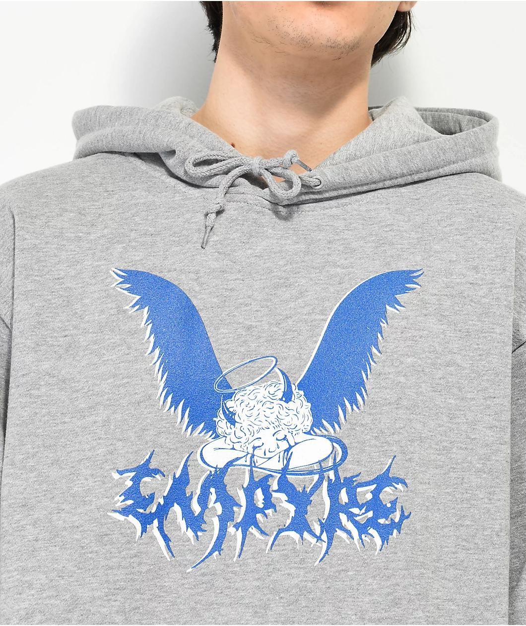 Empyre Angel Tears Grey Hoodie Product Image