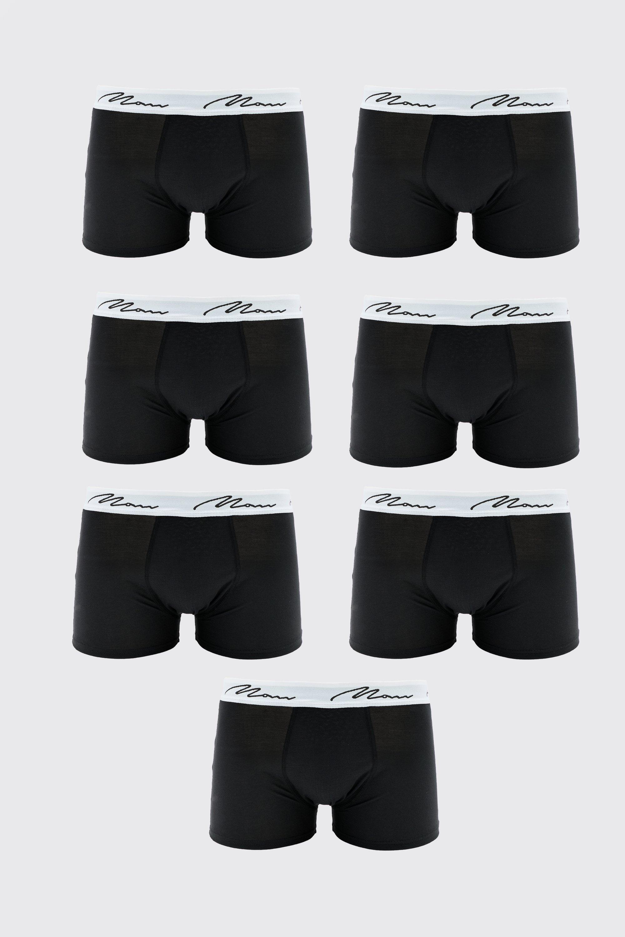 7 Pack Man Signature Trunks | boohooMAN USA Product Image