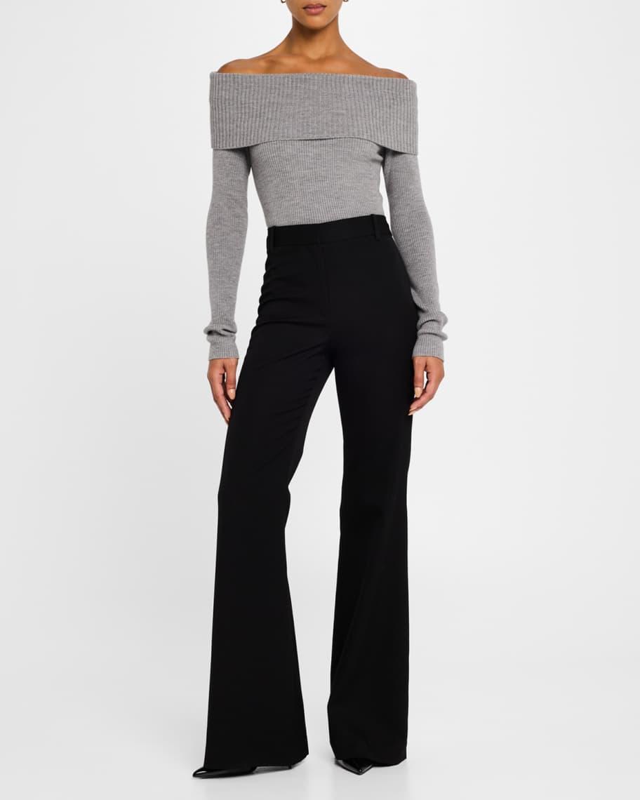 Coretta Ribbed Off-Shoulder Sweater Product Image