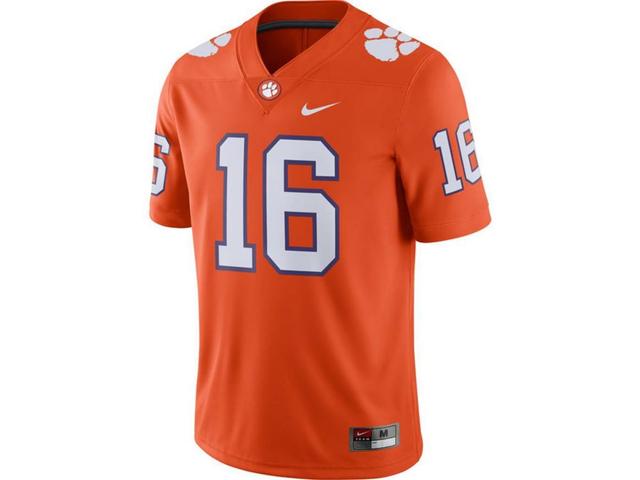 Mens Nike #16 Clemson Tigers Game Jersey Product Image