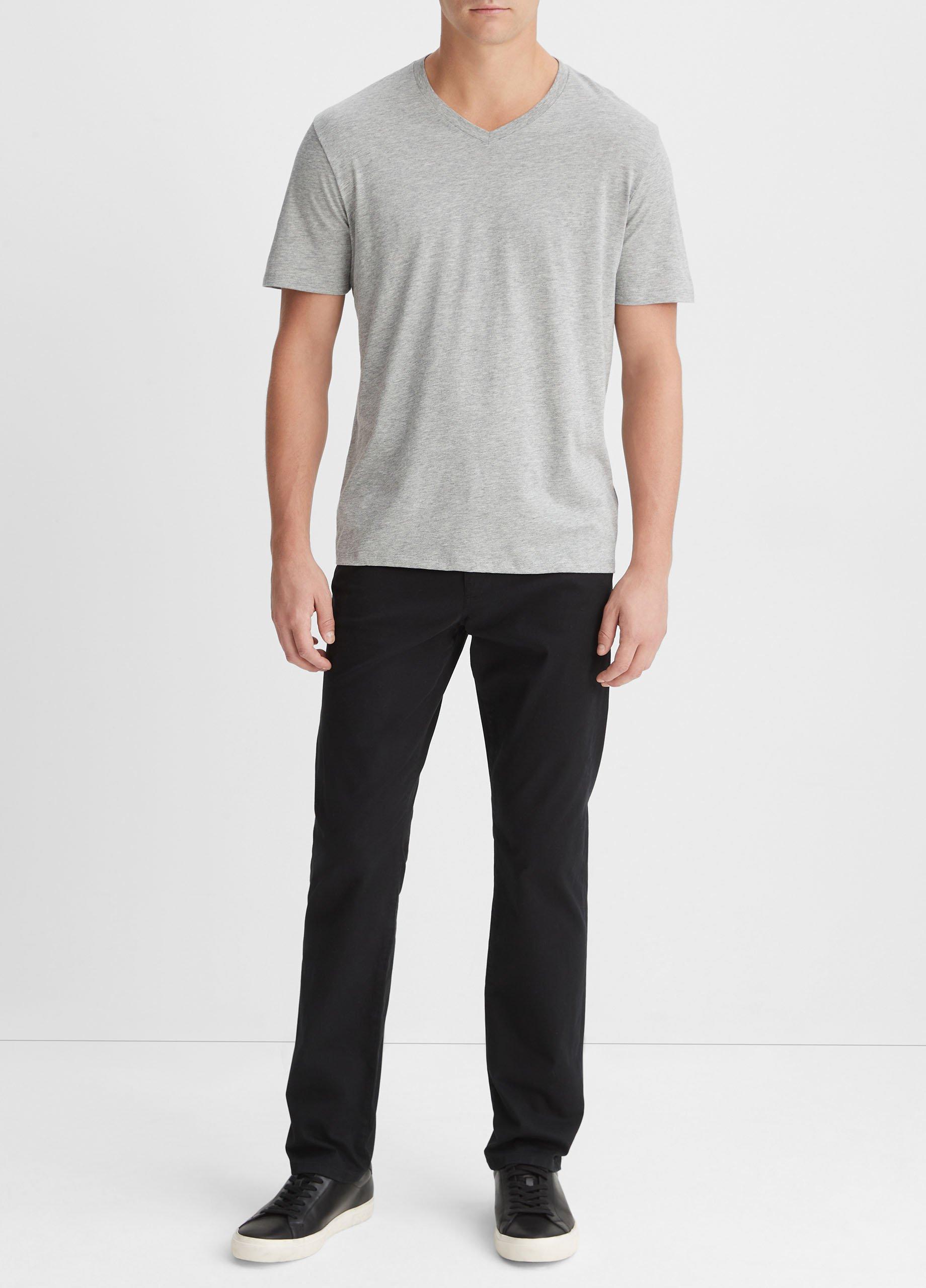 Pima Cotton V-Neck T-Shirt Product Image