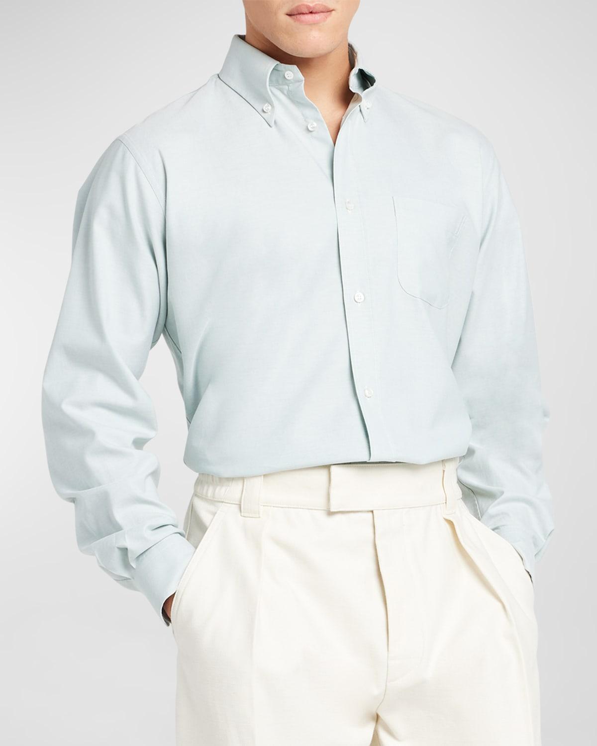 Mens Agui Oxford Cotton Sport Shirt Product Image