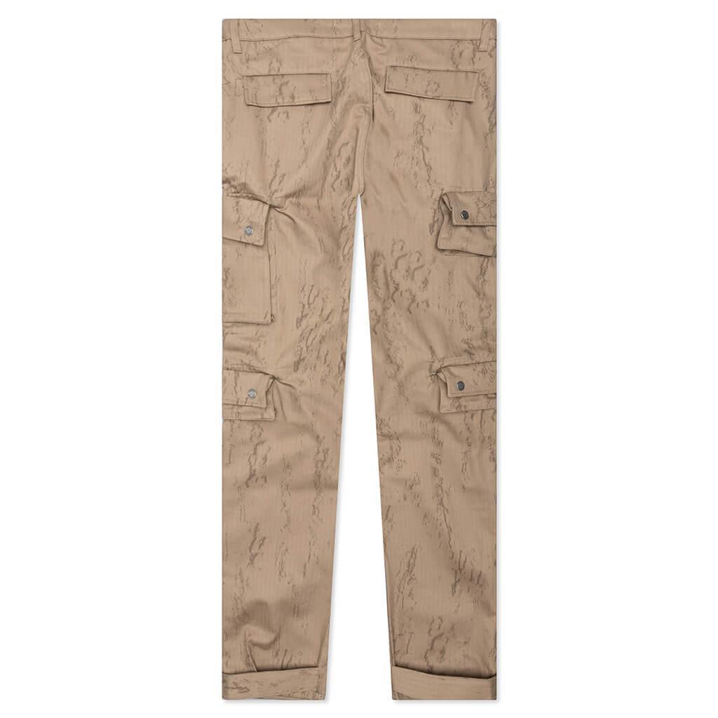 Cotton Herringbone Cargo Pants - Camo Male Product Image