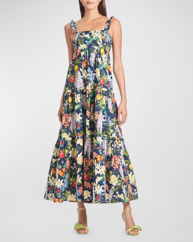 Giorno Tiered Floral-Print Maxi Dress Product Image