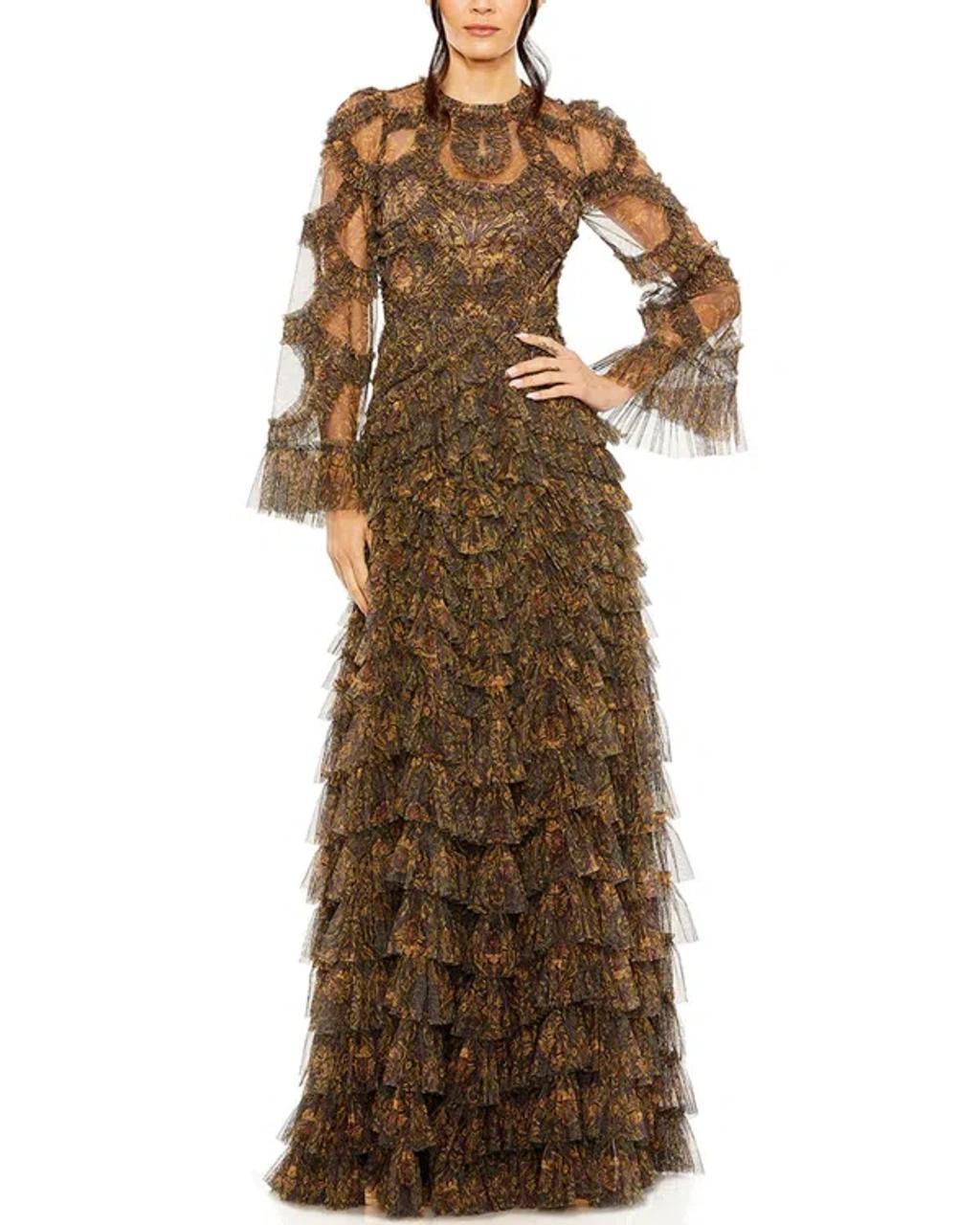 A-line Gown In Brown Product Image