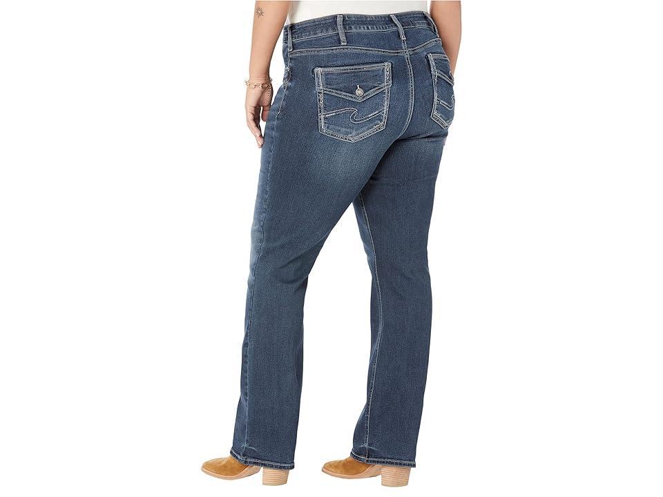 Silver Jeans Co. Plus Size Elyse Mid-Rise Slim Bootcut Jeans W03607EDB445 (Dark Indigo Wash) Women's Jeans Product Image