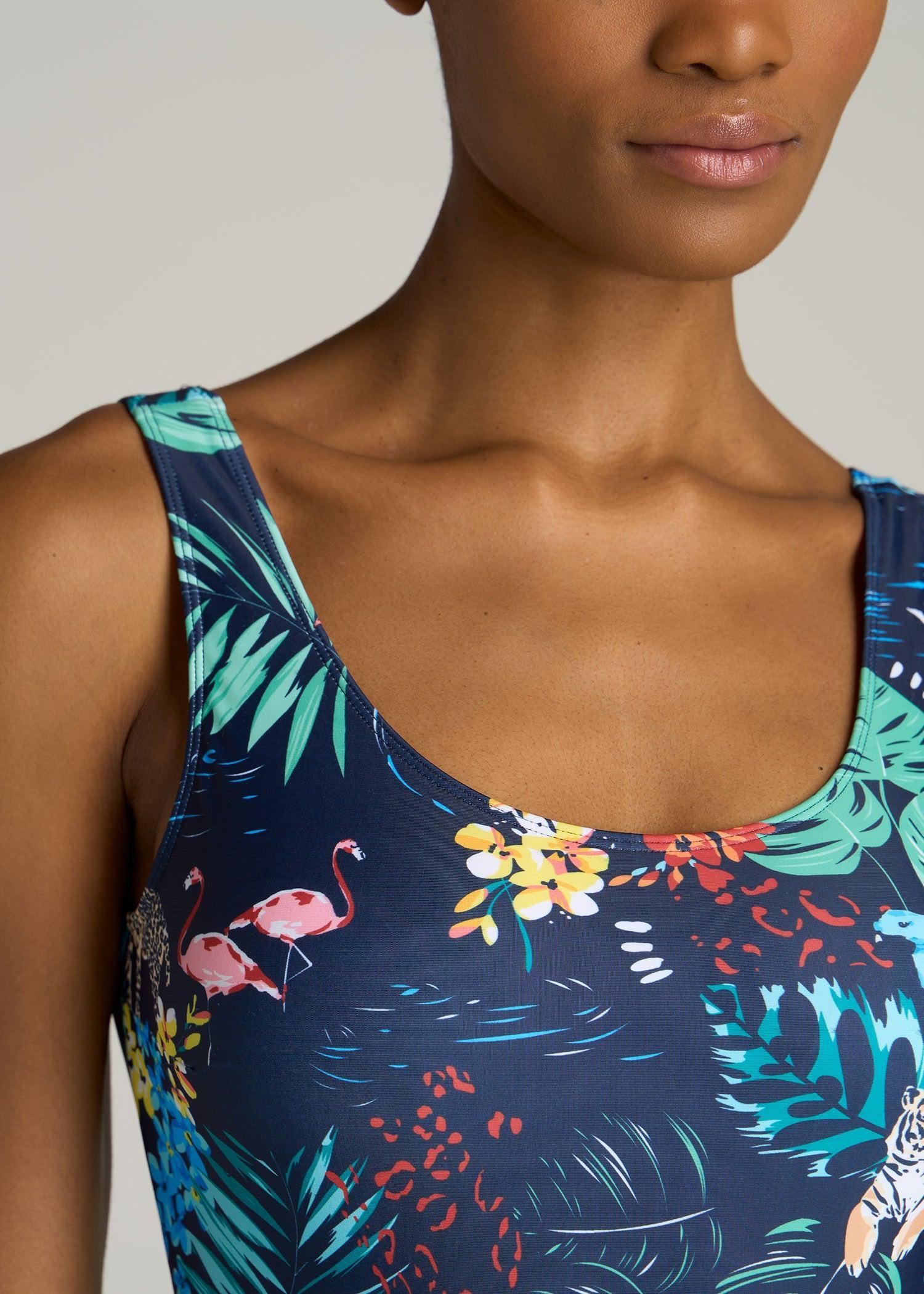 Women's Tall One-Piece Swimsuit in Jungle Print Product Image