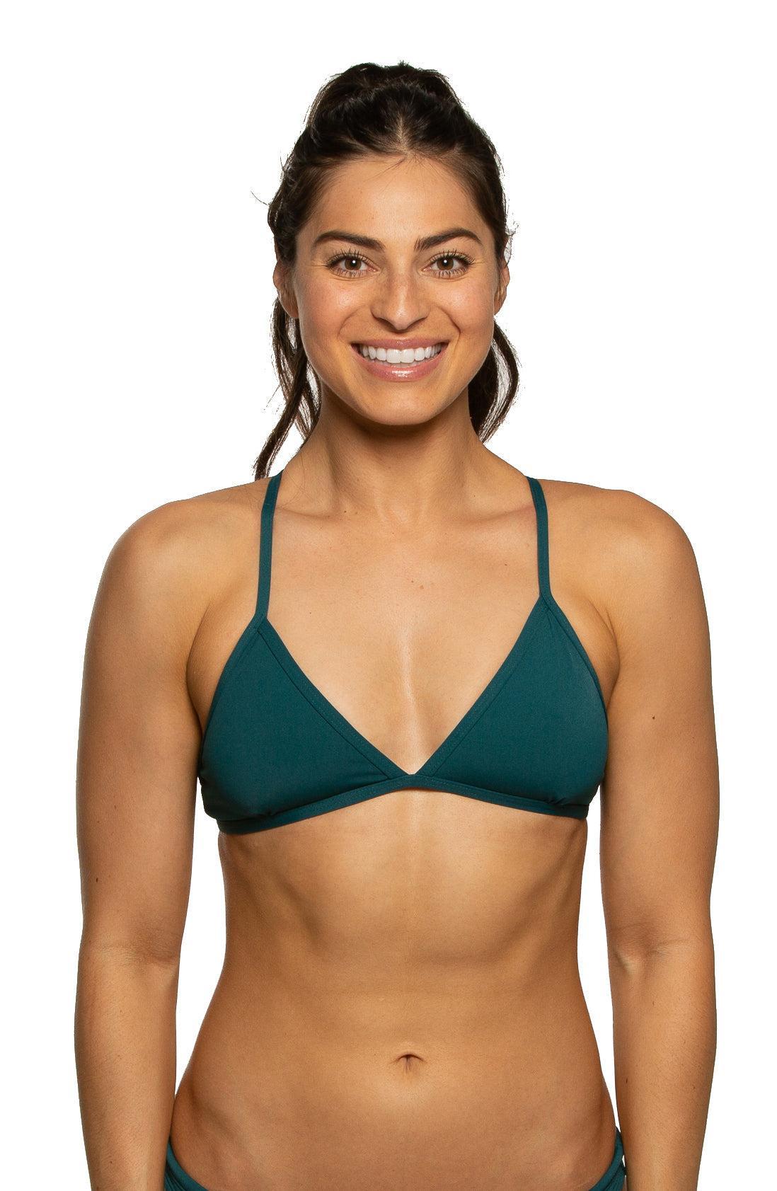 Triangle Bikini Top - Peacock Female Product Image