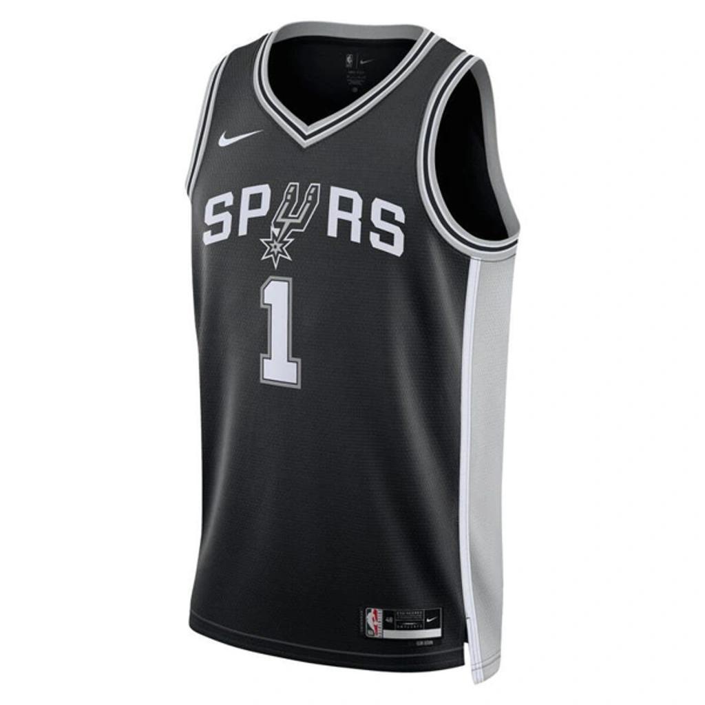 Mens Victor Wembanyama  Spurs Dri-fit Swingman Jersey In Black Product Image