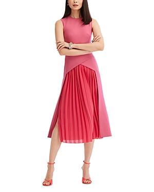 Oscar de la Renta Sleeveless Pleated Midi Dress Product Image