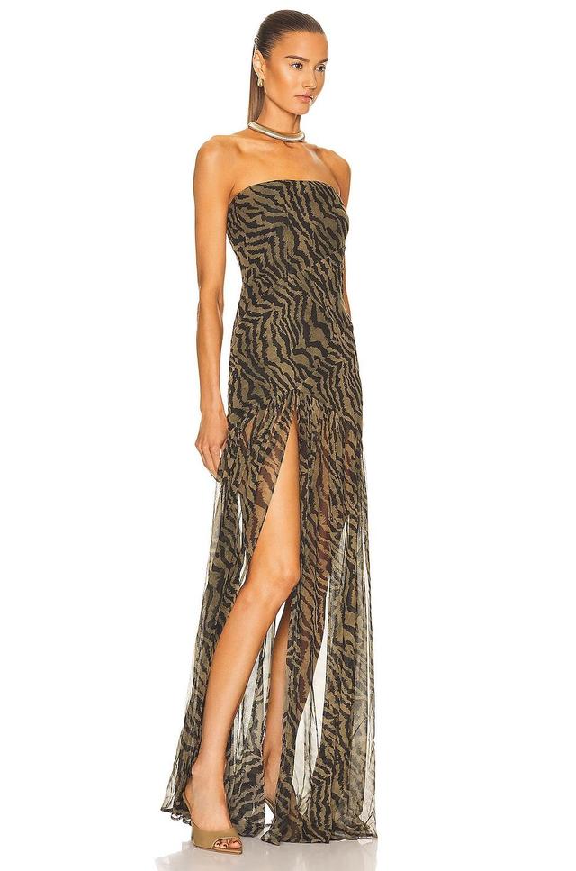 retrofete Nicole Dress in Brown. - size L (also in M) Product Image