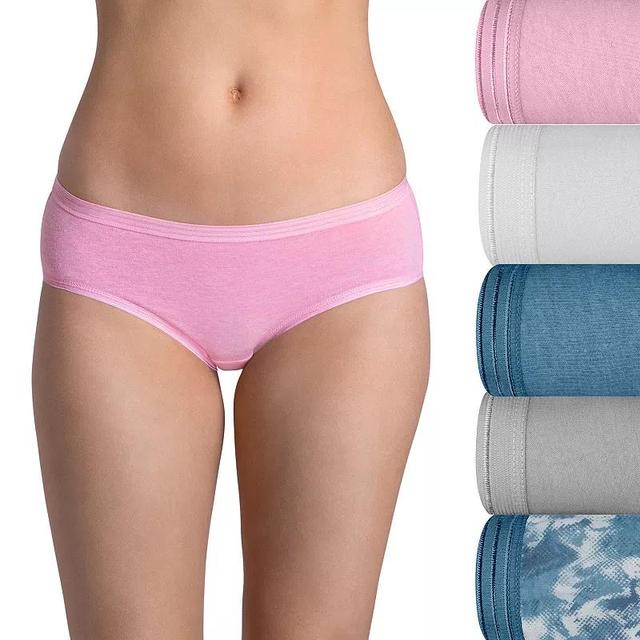 Womens Fruit of the Loom Ultra Soft 5-pack Hipster Panties 5DUSKHP Product Image