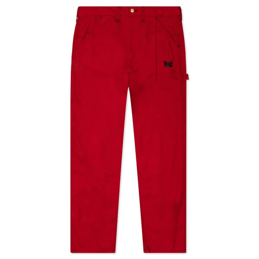 Needles x SMITH'S Cotton Twill Painter Pant - Red Male product image