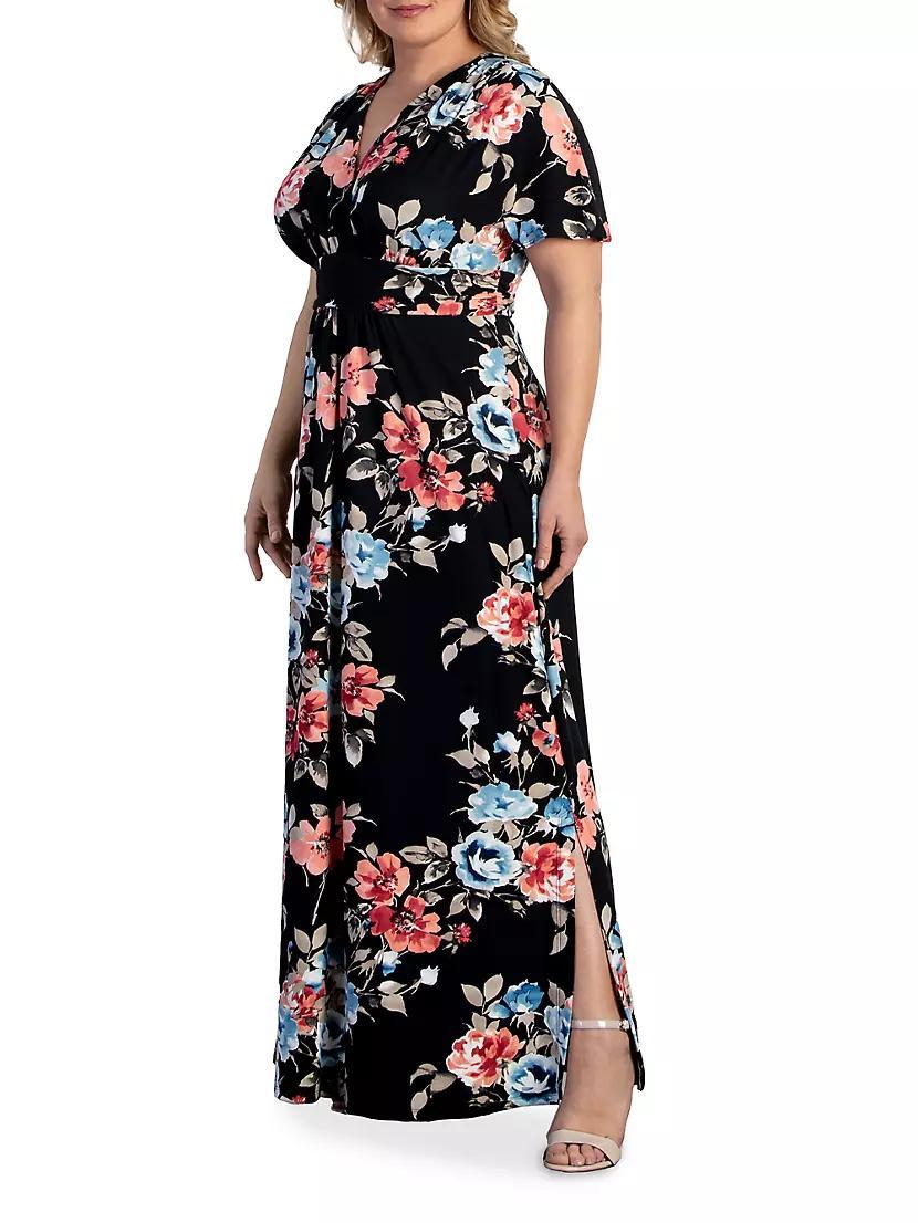 Vienna Floral Jersey Maxi Dress Product Image