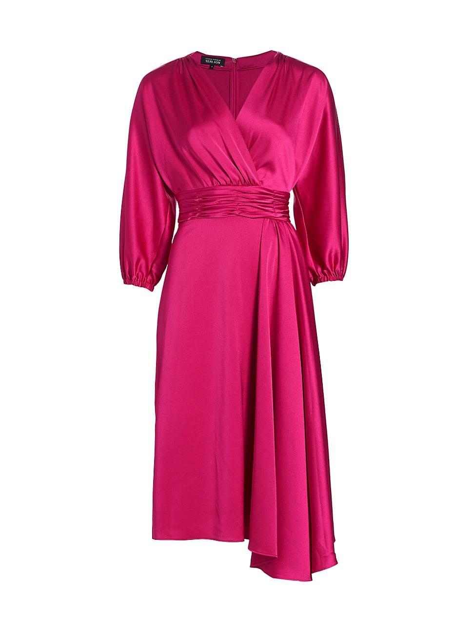 Womens Satin Crepe Knee-Length Dress Product Image