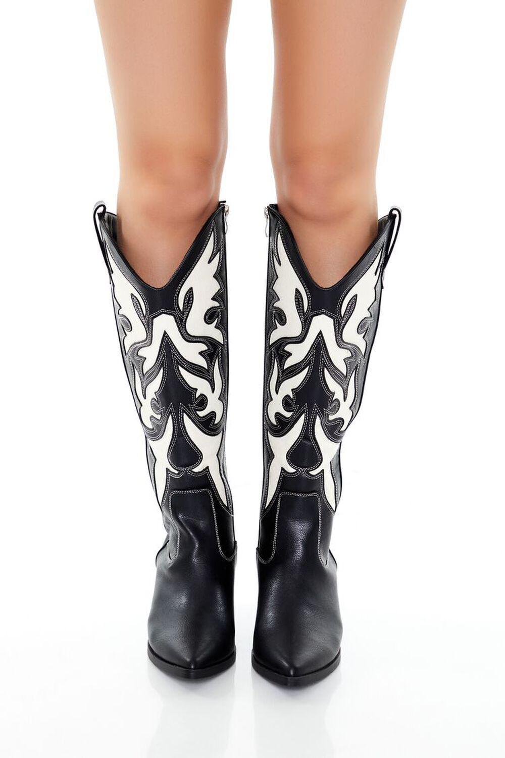 Two-Tone Cowboy Boots | Forever 21 Product Image