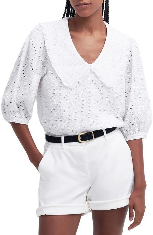 Barbour Kelley Eyelet Cotton Top Product Image