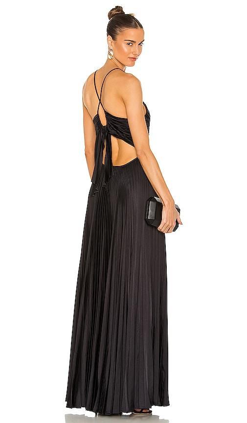 Womens Aries Floor-Length Pleated Gown Product Image