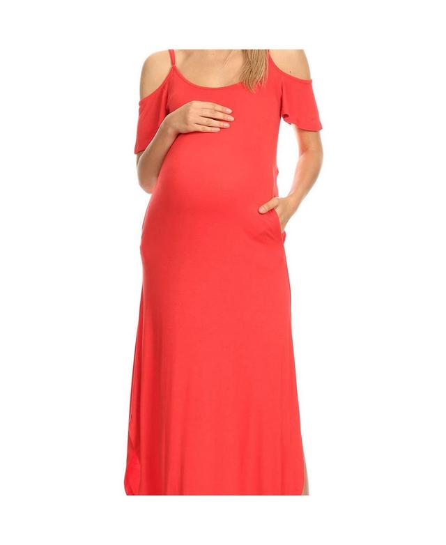 Womens White Mark Reta Maternity Maxi Dress Product Image