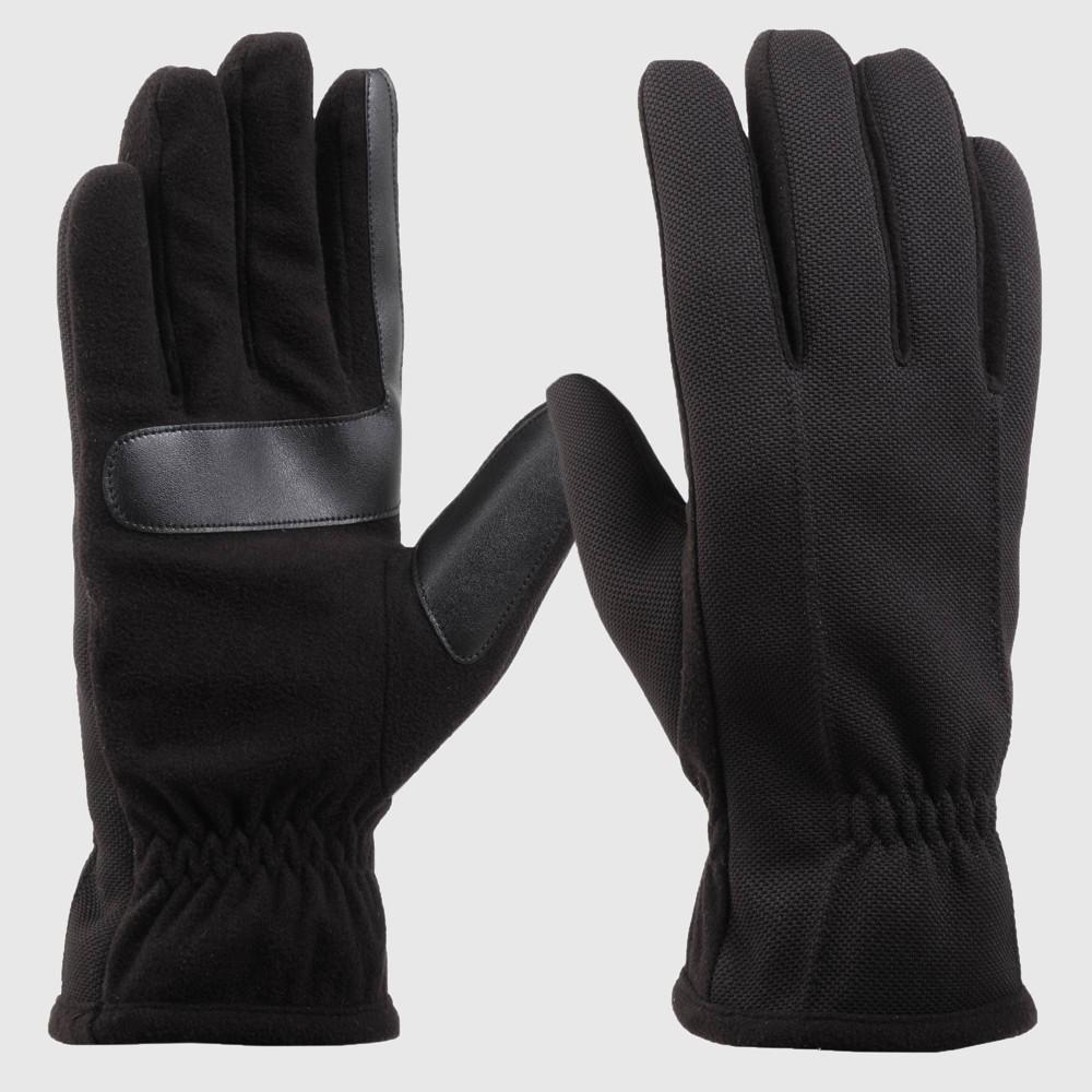 Isotoner Mens At Wrist Tech Stretch Gloves - Black Product Image