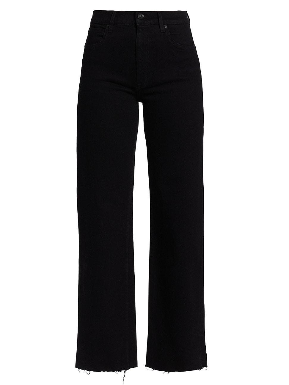 Womens Grace High-Rise Wide-Leg Jeans Product Image