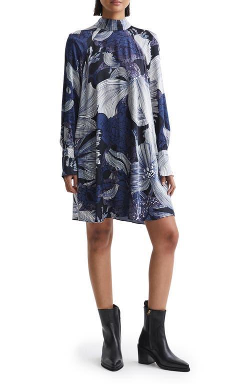 Womens Thea Floral Long-Sleeve Minidress Product Image