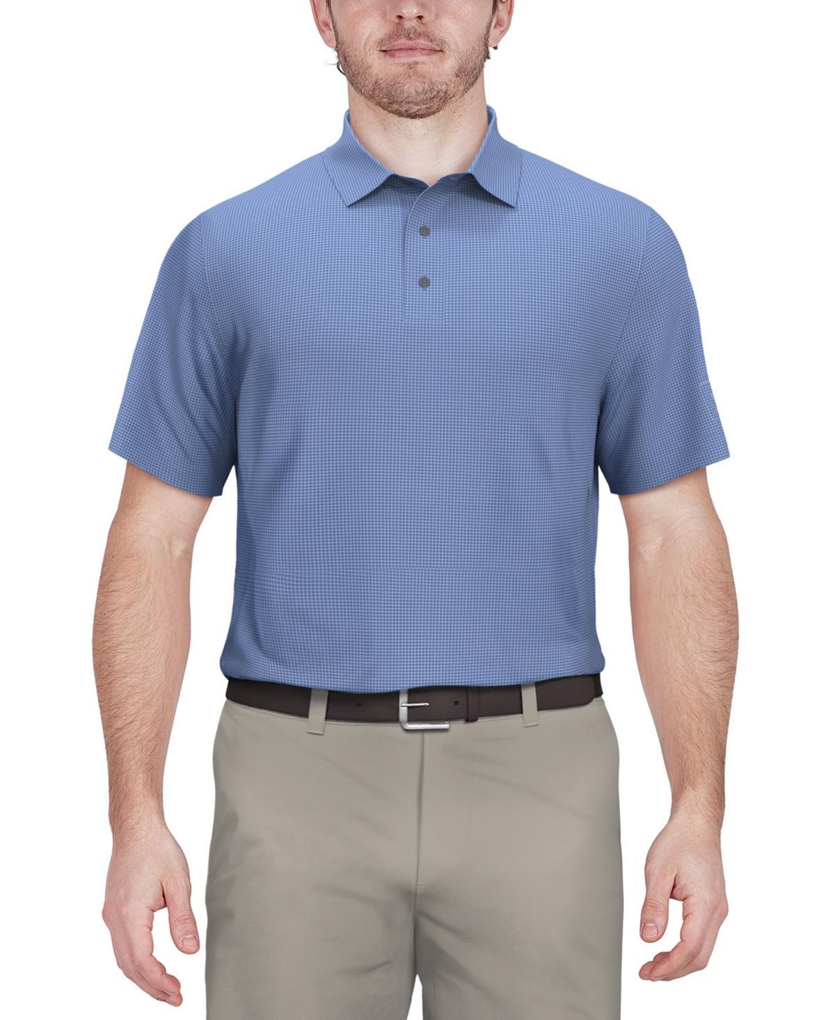 Pga Tour Mens Short-Sleeve Mini-Check Performance Polo Shirt Product Image