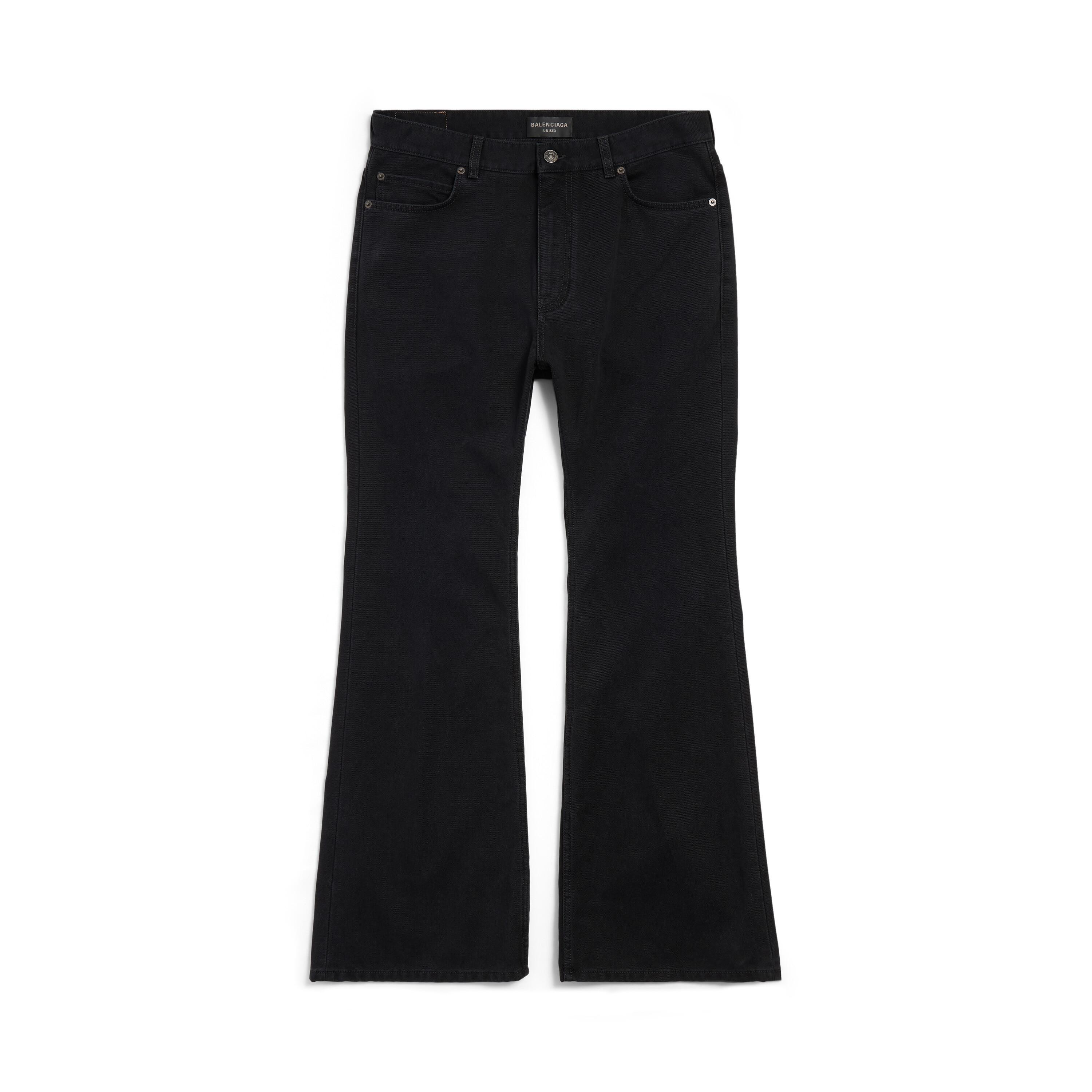 Men's Flared Pants in Black Product Image