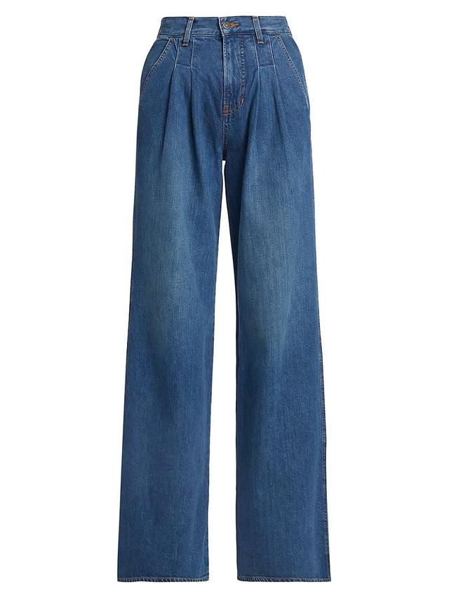 Veronica Beard Mia Wide Leg Trouser Jeans in Vintage Product Image