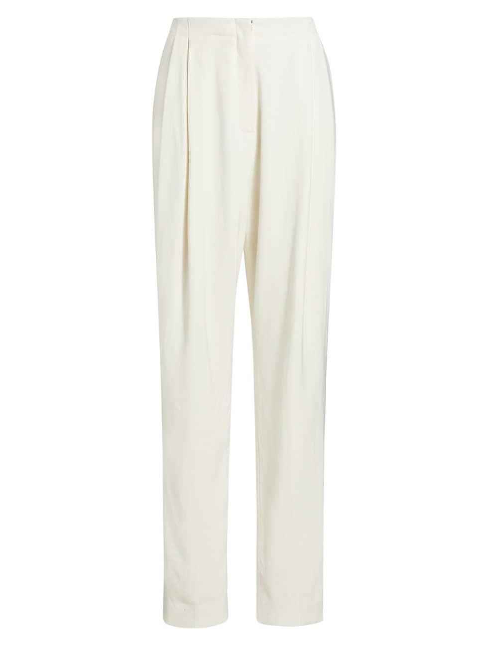 Womens Emery Wool-Blend Pleated Pants Product Image